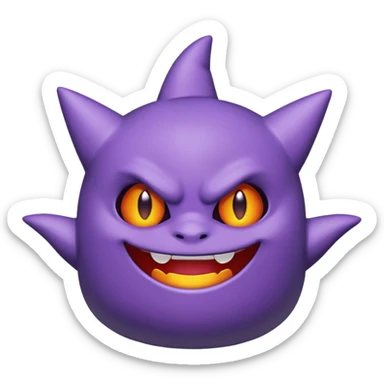 gengar chibi emotes sticker