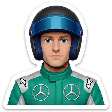 George Russel Mercedes formula one driver sticker