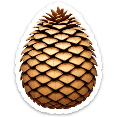 pine cone sticker