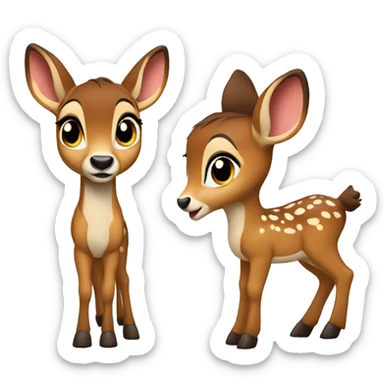 Create a bambi sticker