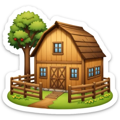 cozy farm vibe sticker