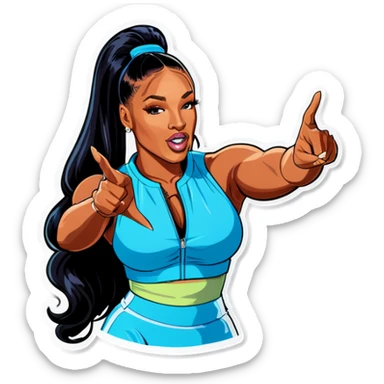 Megan thee stallion sticker