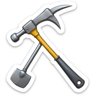 The Sickle and Hammer are dark gray and crossed sticker