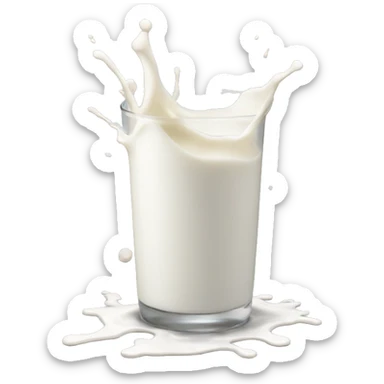 Milk splatter sticker