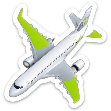 Airbaltic Airbus A220 on ground sticker
