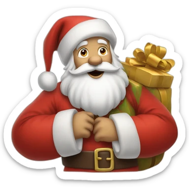 santa claus sticker