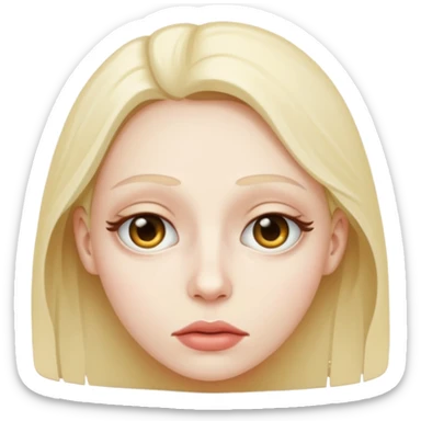 malnourished face sticker