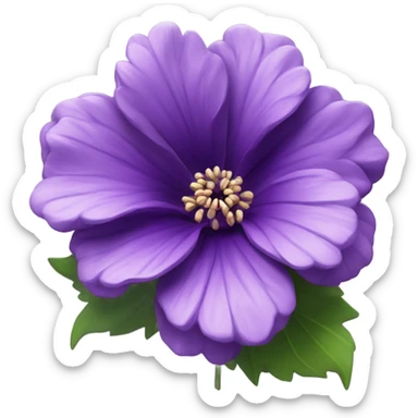 Purple flower sticker