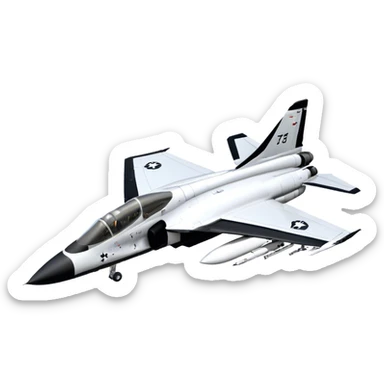 Jet Trainer - T-38 Talon - Northrop Grumman (Model Year: 2021) (Iconic colour: White and black) sticker