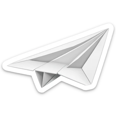 paper plane icon with the text 'share to AT' sticker