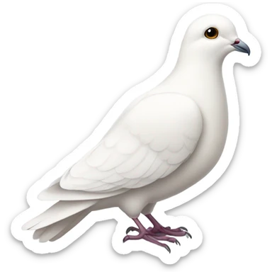 white dove sticker