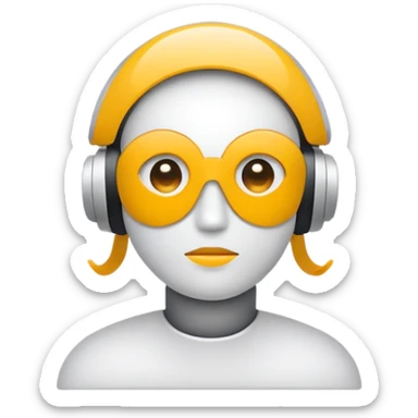 minimalist logo self2.art, focus on AI and art sticker