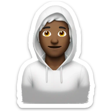 Man covered with white gel sticker