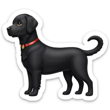 Black Labrador sticker