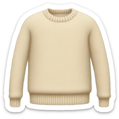 cream colored cashmere sweater  sticker