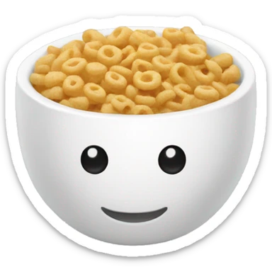 cereal bowl sticker