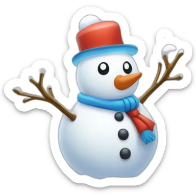 Snowman Badge Medal Epic Mystery Legendary NewYear PokemonTheme Pokeball Snowfall Snowballs sticker