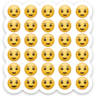 Emoji set of gojo  sticker