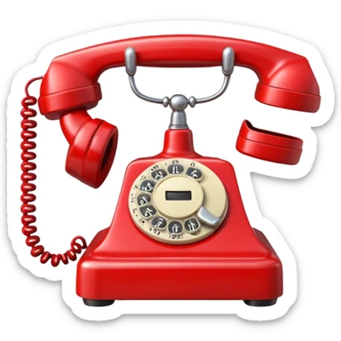 red telephone sticker