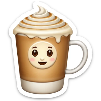 Coffe latte sticker