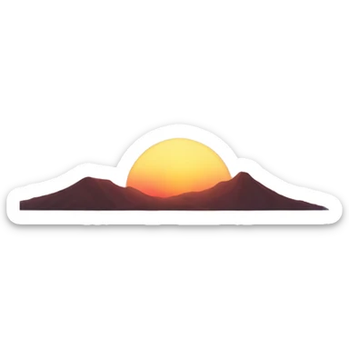Sunset sticker