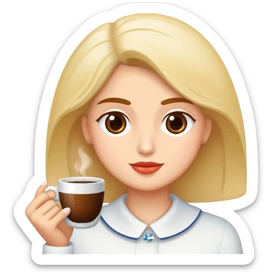 Sarılan kahverengi saçlı kız ve sarışın anne sticker