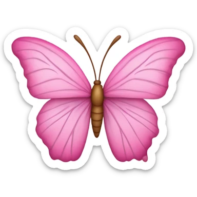 borboleta rosa sticker