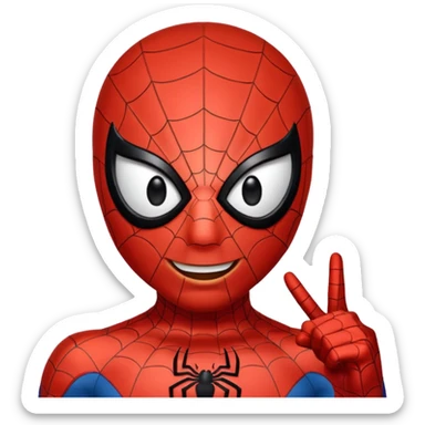 Make Spider-Man Saying GG sticker