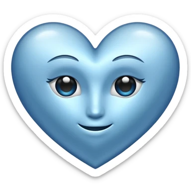 cœur pailletée argentée  sticker