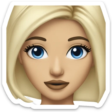 blonde kylie jenner with blue eyes sticker