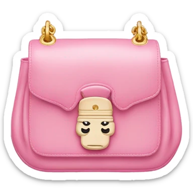 pink and white miumiu bag sticker