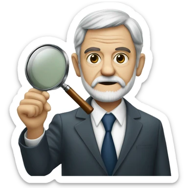 president lula with a detective magnifying glass sticker