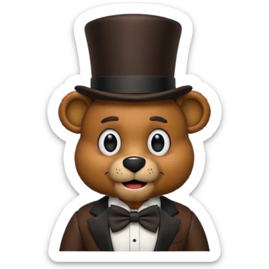 Freddy Fazbear sticker