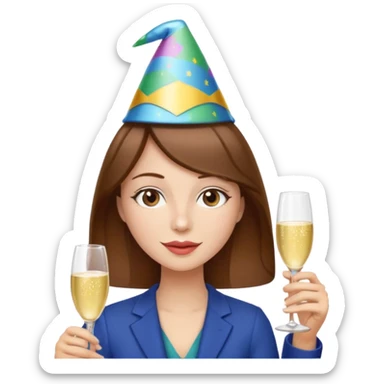 😅  (précisément celui-ci)qui fête anniversaire  sticker