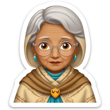 Grandma is painting  sticker