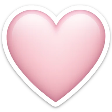 Light pink heart  sticker