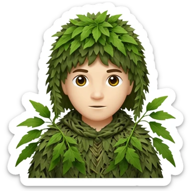 sniper behing a bush sticker