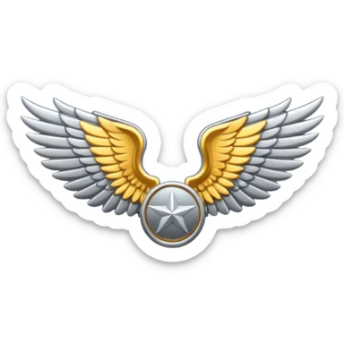 pilot wings emoji sticker