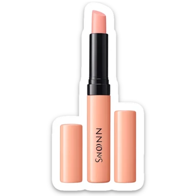 salmon pink makeup packaging concealer sticker