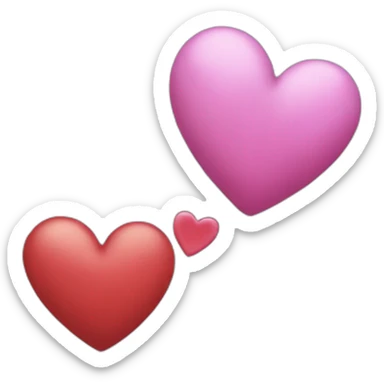 two-hearts sticker
