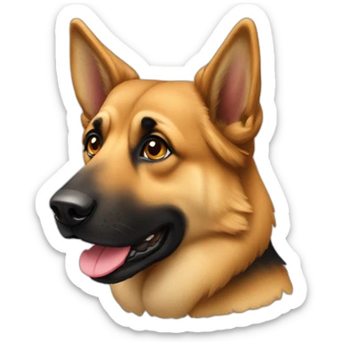 Un berger allemand sticker