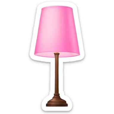 Tall pink lamp sticker