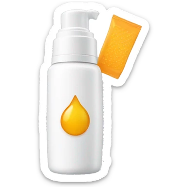 little facial sunscreen bottle isdin sticker
