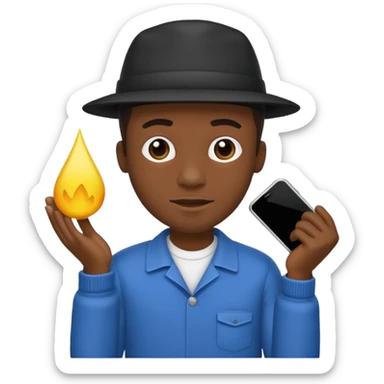 Black guy with Al 47 sticker