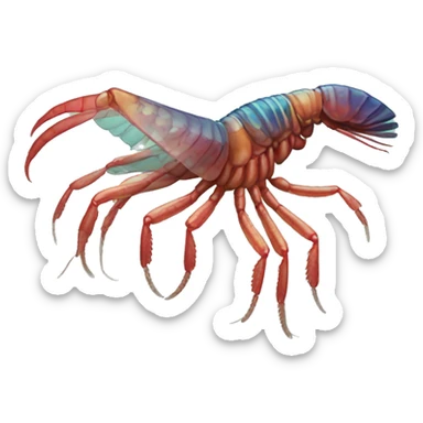 Mantis shrimp sticker