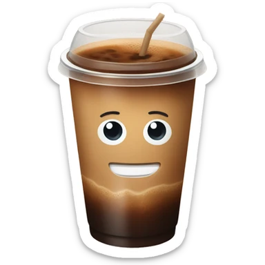 Ice coffee sticker
