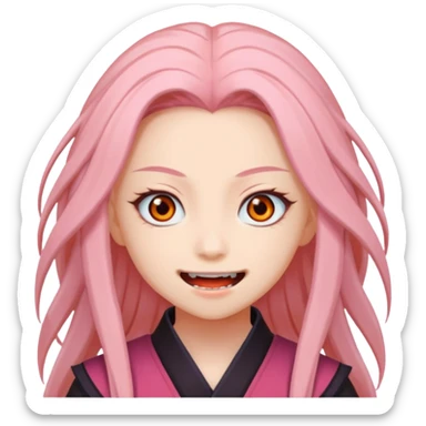 nezuko but bad sticker