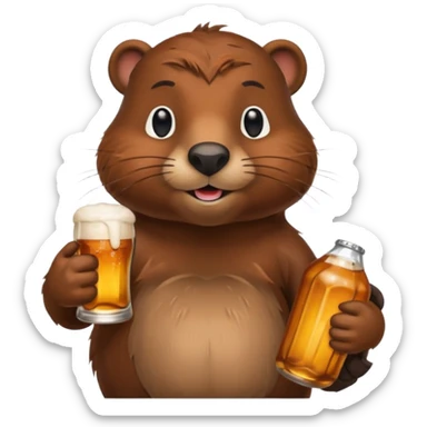 Beavers Drink Beer
 sticker
