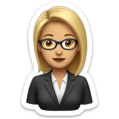 Female lawyer sticker