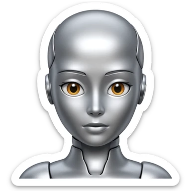 AI humanoid sticker